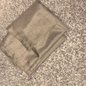 Metallic gold curtain